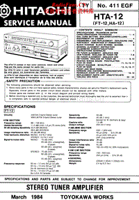 Hitachi-FT-12-Service-Manual电路原理图.pdf