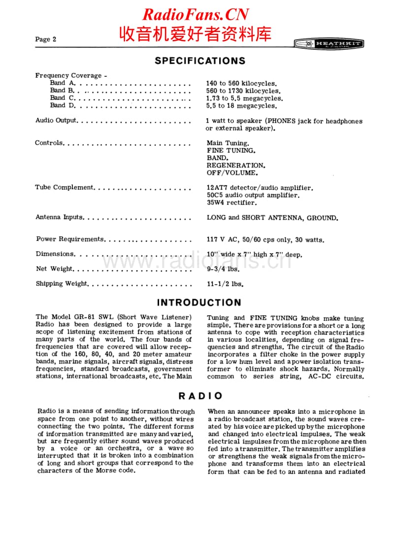 Heathkit-GR-81-Schematic电路原理图.pdf_第2页