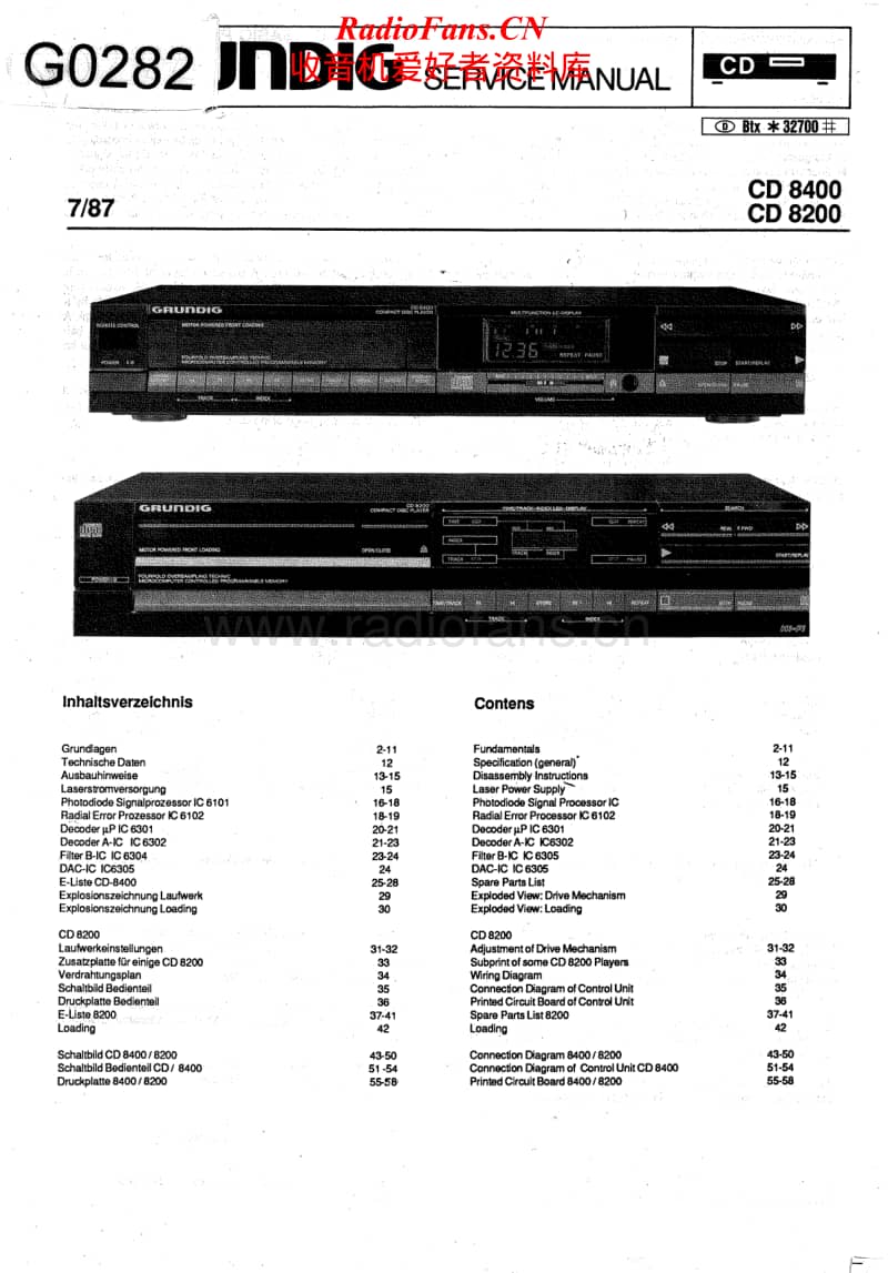 Grundig-CD-8200-Service-Manual电路原理图.pdf_第1页