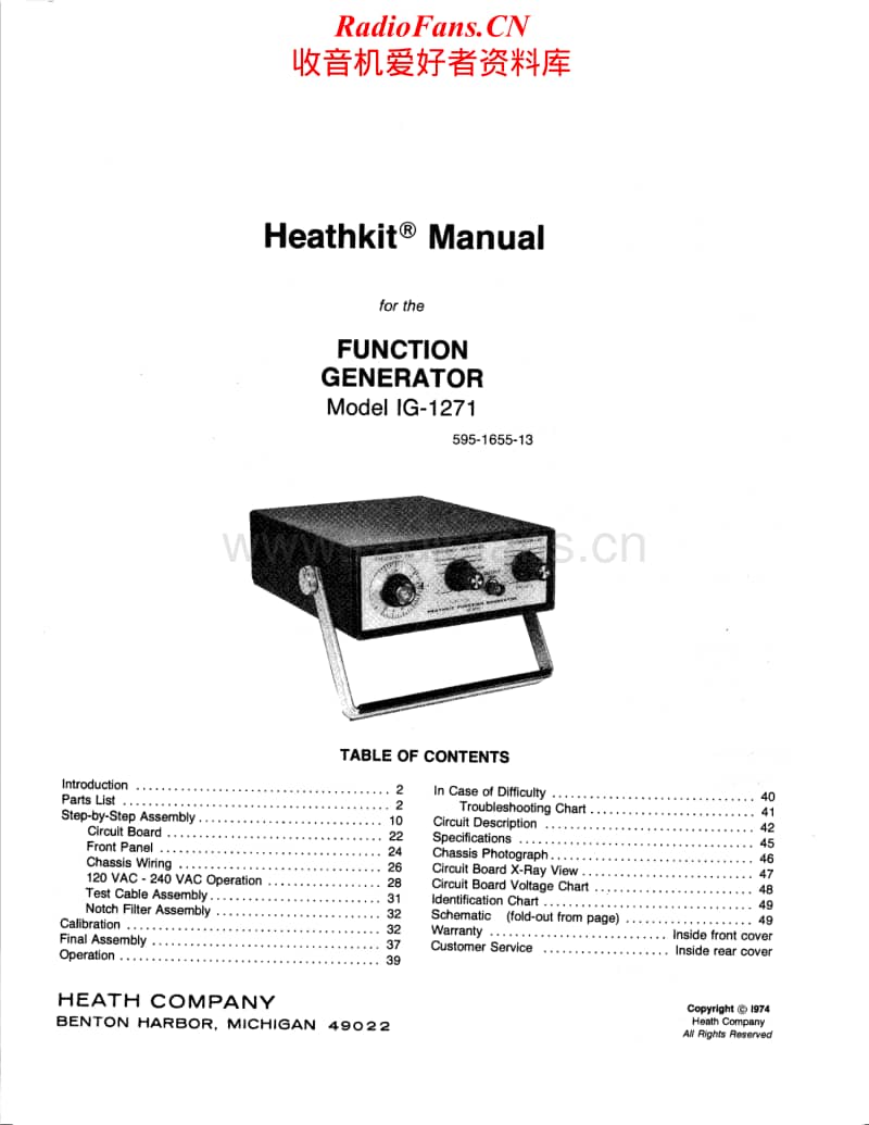 Heathkit-IG-1271-Manual电路原理图.pdf_第1页