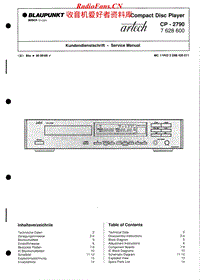 Blaupunkt-CP-2790-Service-Manual电路原理图.pdf