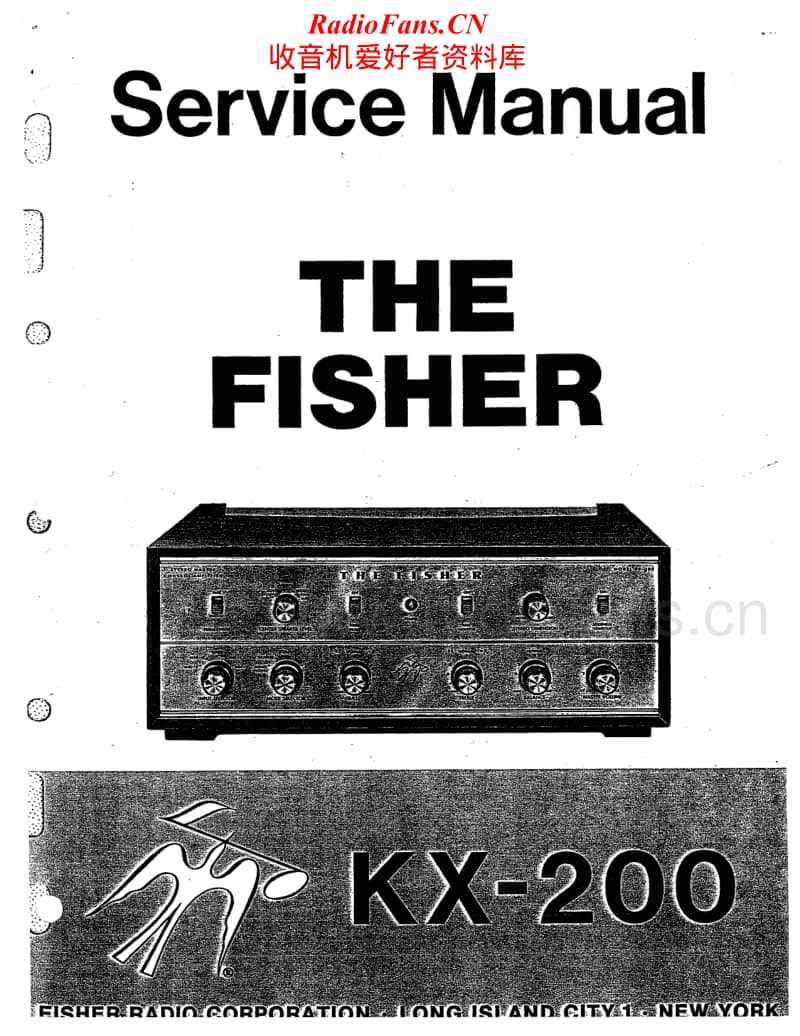 Fisher-KX-200-Service-Manual电路原理图.pdf_第1页