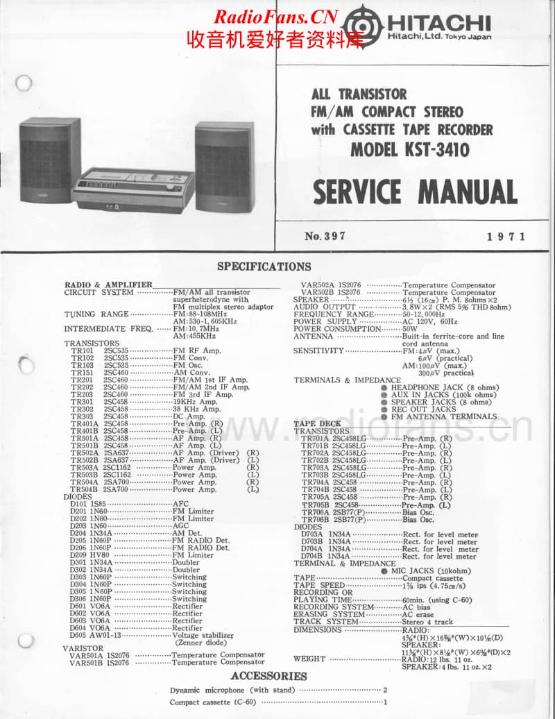 Hitachi-KST-3410-Service-Manual电路原理图.pdf_第1页