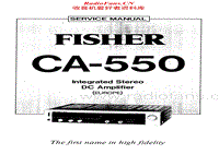 Fisher-CA-550-Service-Manual电路原理图.pdf
