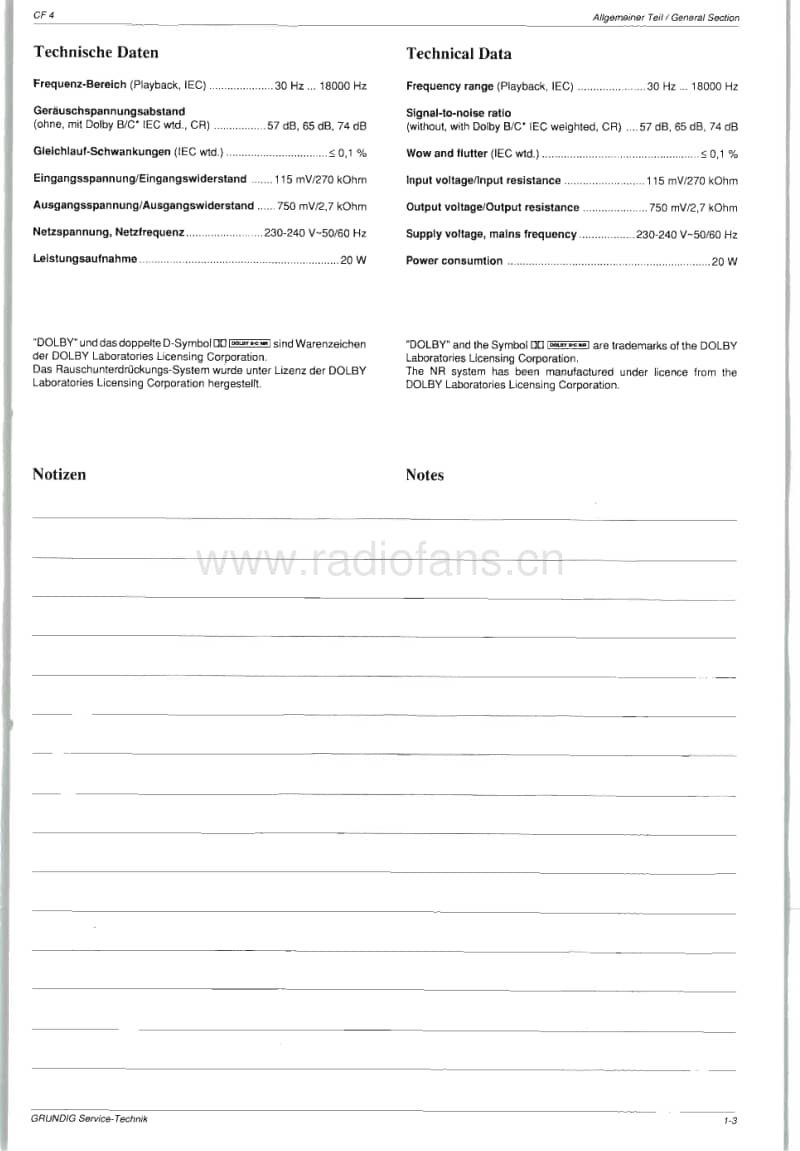 Grundig-CF-4-Service-Manual电路原理图.pdf_第3页
