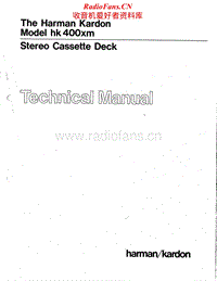 Harman-Kardon-HK-400-XM-Service-Manual电路原理图.pdf