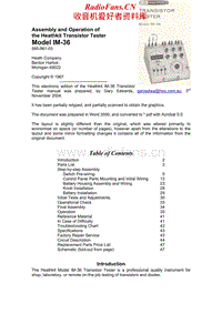 Heathkit-IM-36-Manual电路原理图.pdf