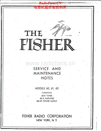 Fisher-60-Service-Manual电路原理图.pdf