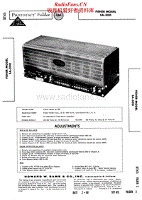 Fisher-SA-300-Service-Manual电路原理图.pdf
