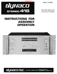 Dynaco-Stereo-416-Service-Manual电路原理图.pdf