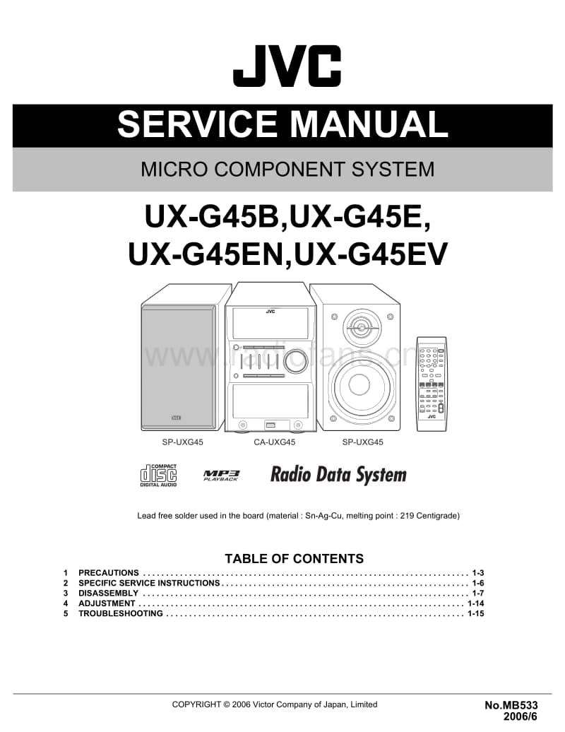 Jvc-UXG-45-Service-Manual电路原理图.pdf_第1页