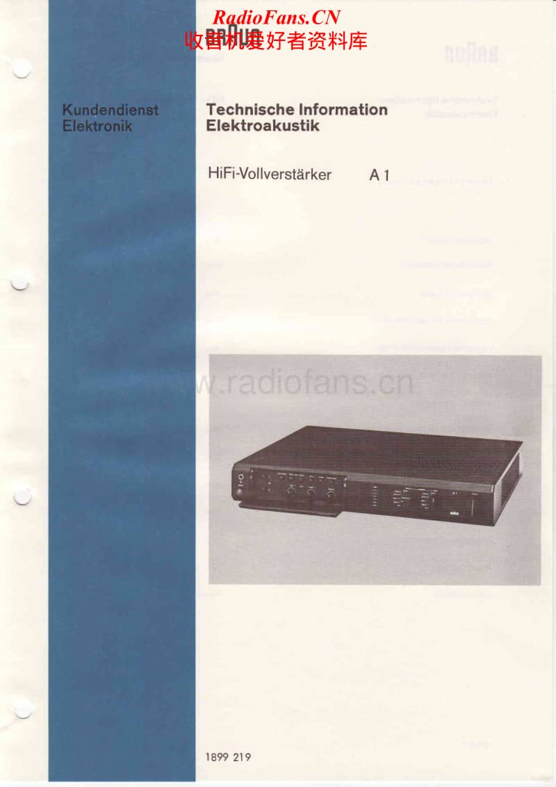 Braun-A-1-Service-Manual电路原理图.pdf_第1页