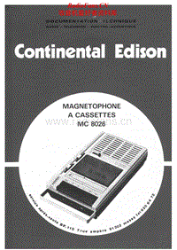 Continental-Edison-MC-8026-Service-Manual电路原理图.pdf