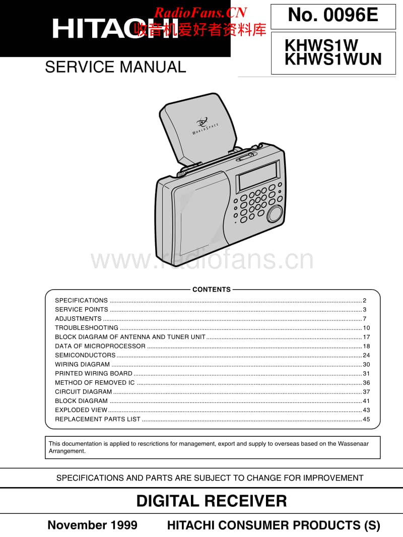 Hitachi-KHWS-1-W-Service-Manual电路原理图.pdf_第1页