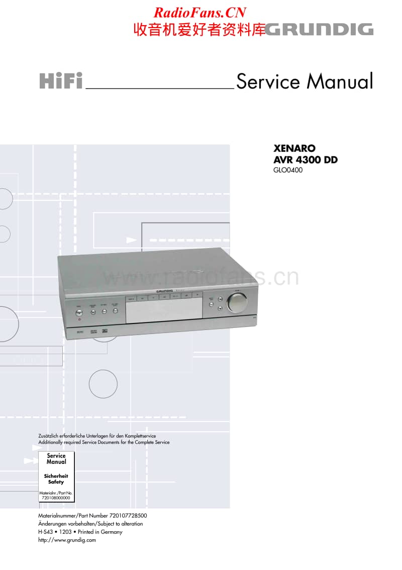 Grundig-AVR-4300-DD-Service-Manual电路原理图.pdf_第1页