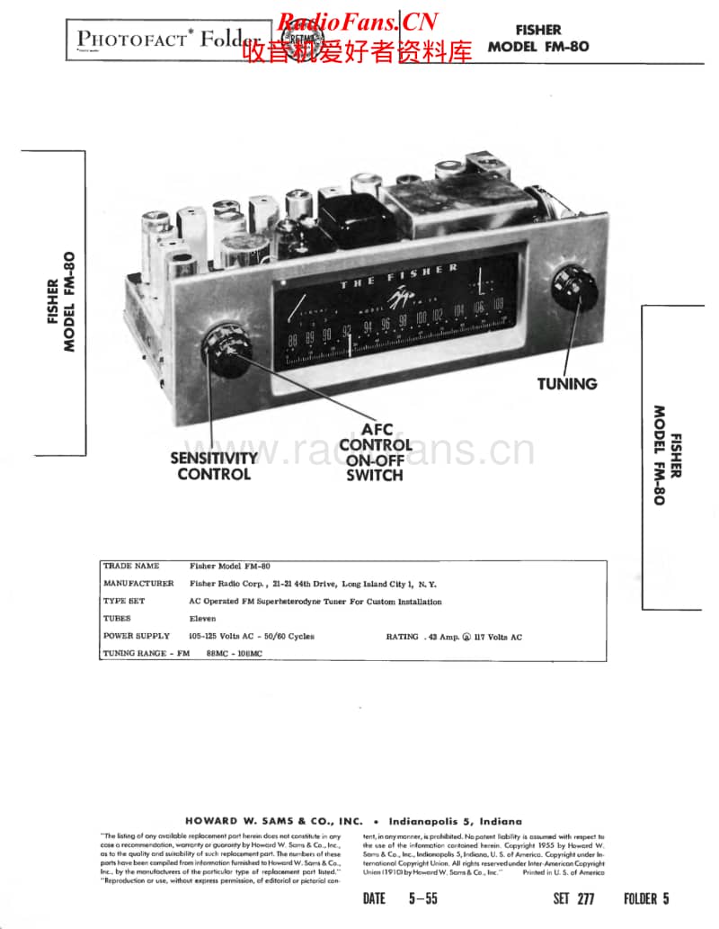 Fisher-FM-80-Service-Manual电路原理图.pdf_第1页