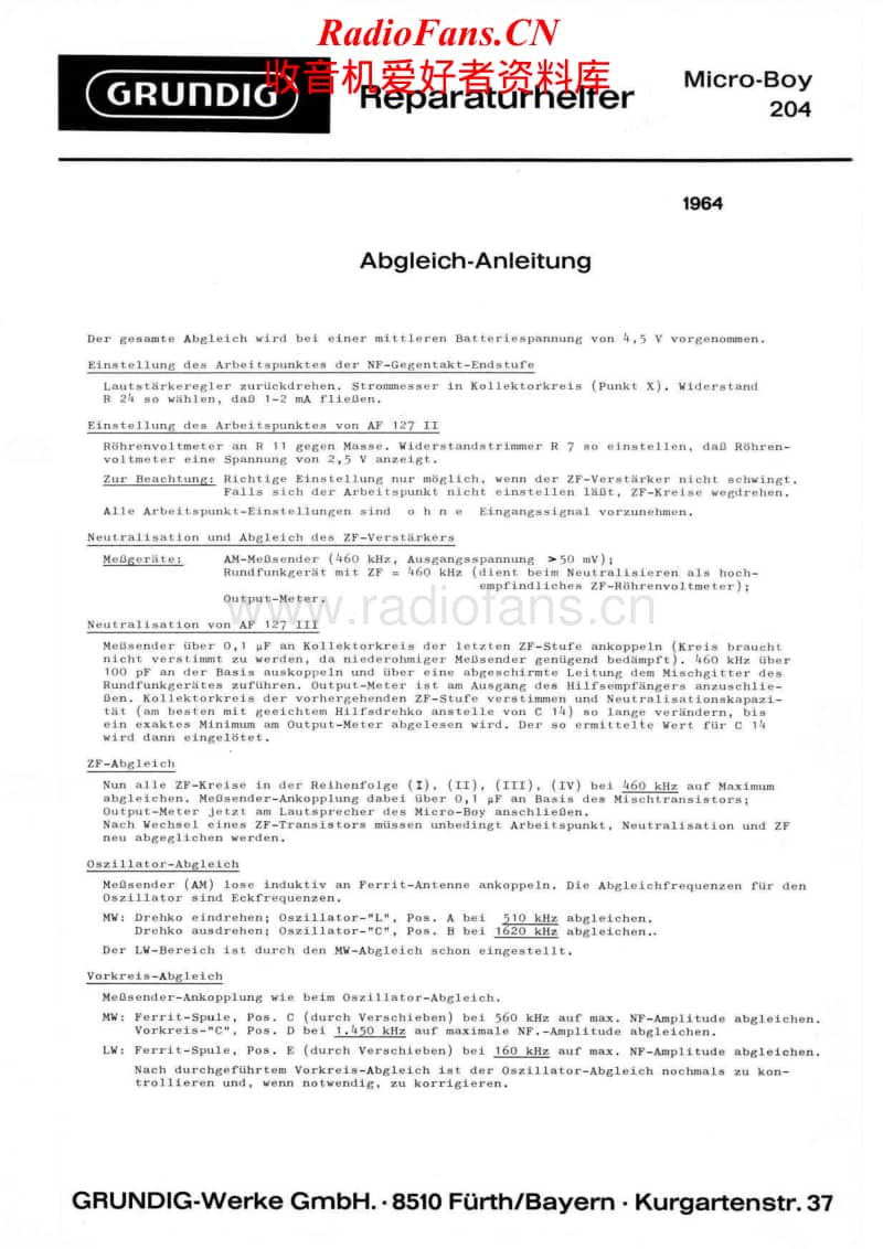 Grundig-Micro-Boy-204-Service-Manual电路原理图.pdf_第1页
