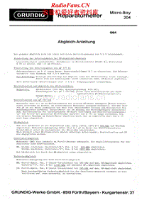 Grundig-Micro-Boy-204-Service-Manual电路原理图.pdf