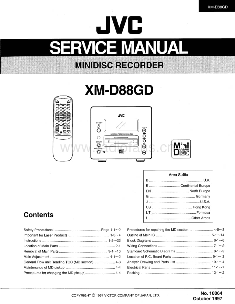 Jvc-XMD-88-GD-Service-Manual电路原理图.pdf_第1页