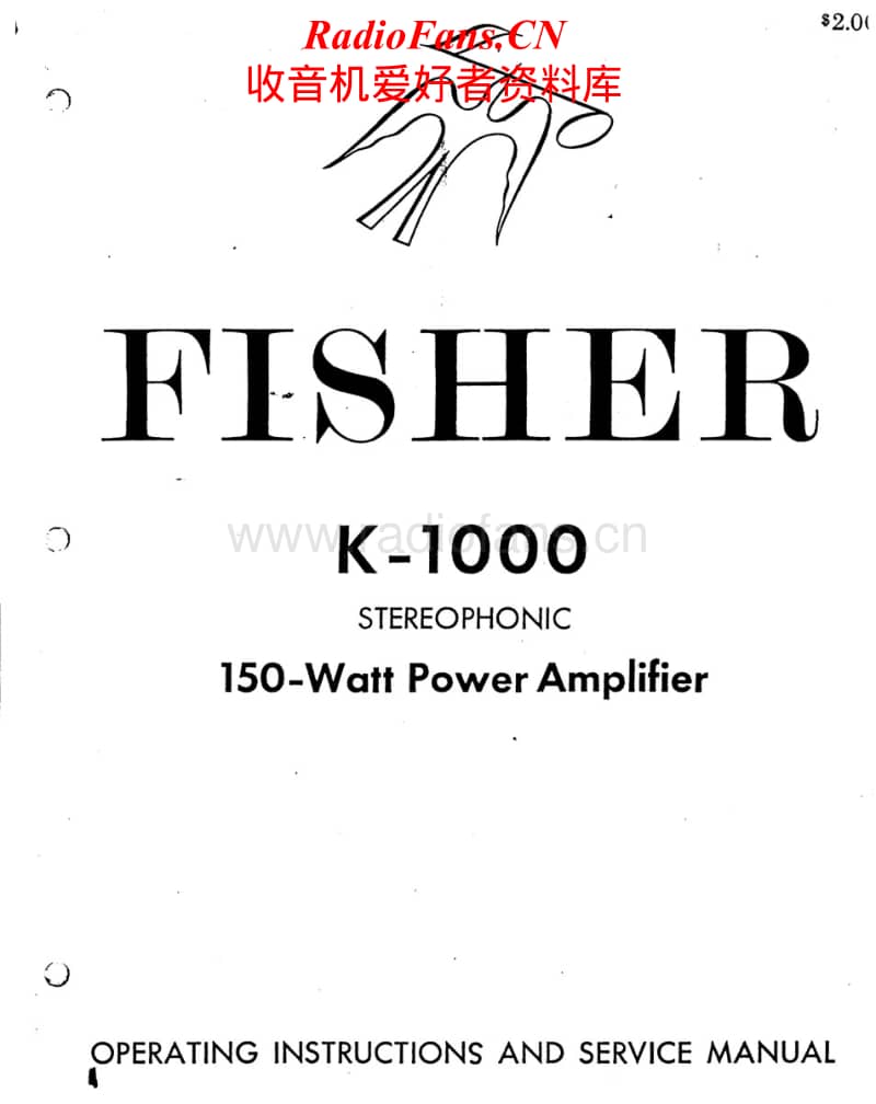 Fisher-K-1000-Service-Manual电路原理图.pdf_第1页