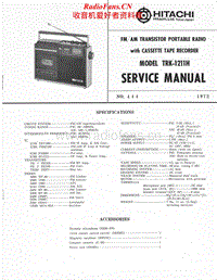 Hitachi-TRK-1211-H-Service-Manual电路原理图.pdf