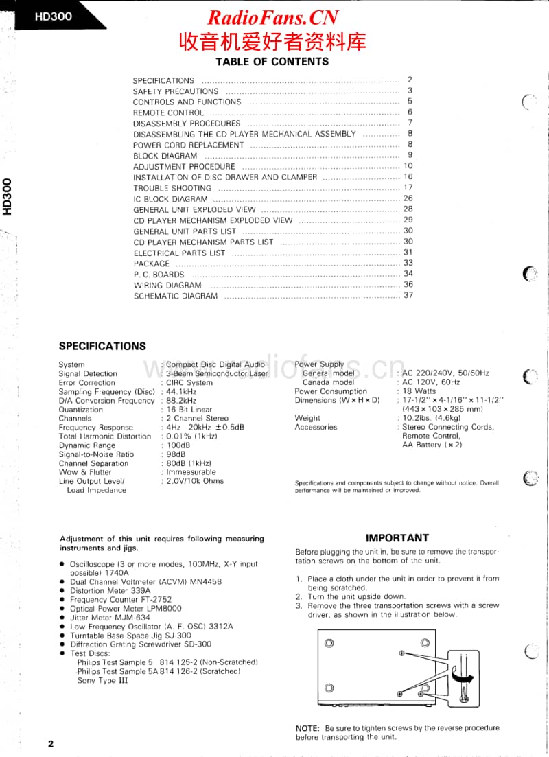 Harman-Kardon-HD-300-Service-Manual电路原理图.pdf_第2页