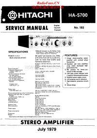 Hitachi-HA-5700-Service-Manual电路原理图.pdf