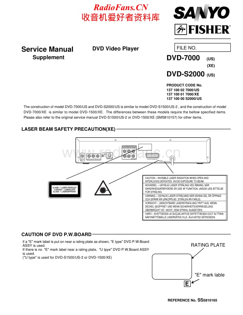 Fisher-DVD-7000-Service-Manual电路原理图.pdf_第1页