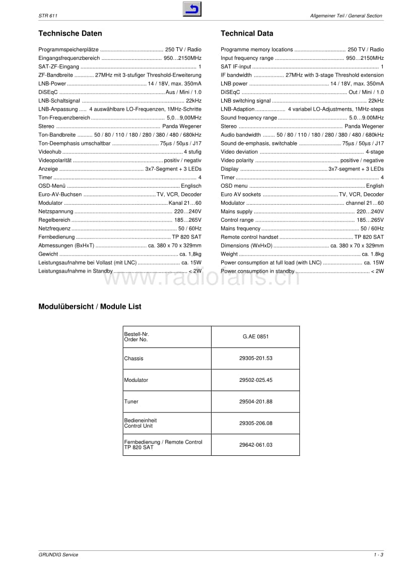 Grundig-STR-611-Service-Manual电路原理图.pdf_第3页