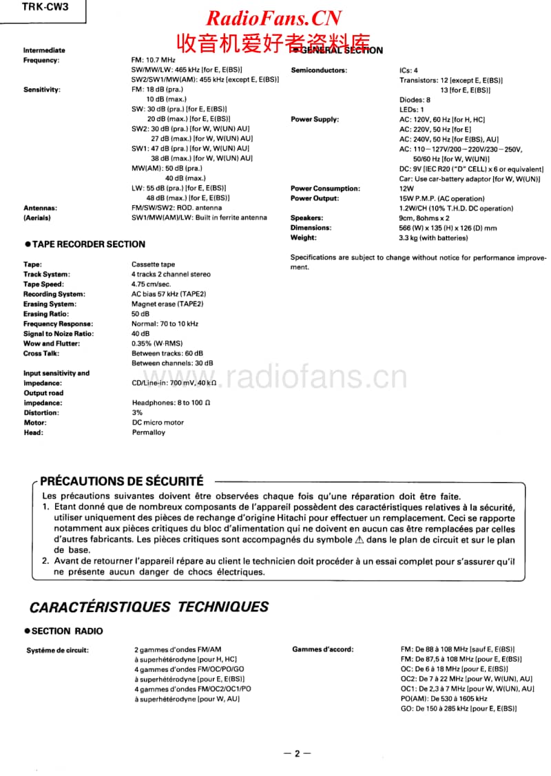 Hitachi-TRKCW-3-Service-Manual电路原理图.pdf_第2页