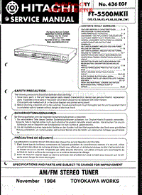 Hitachi-FT-5500-Mk2-Service-Manual电路原理图.pdf