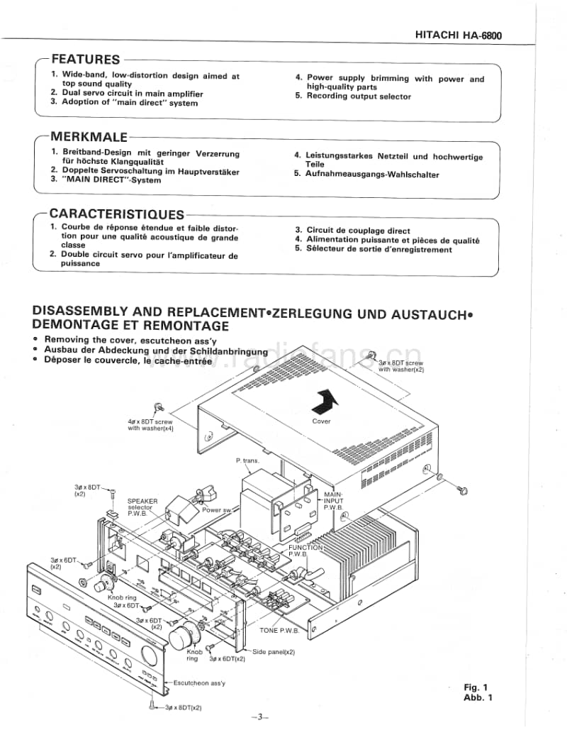 Hitachi-HA-6800-Service-Manual电路原理图.pdf_第3页