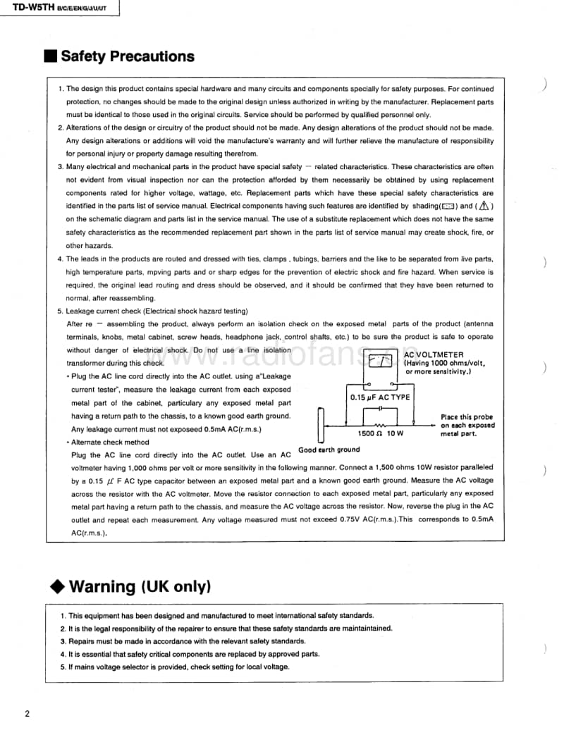 Jvc-TDW-5-TH-Service-Manual电路原理图.pdf_第2页