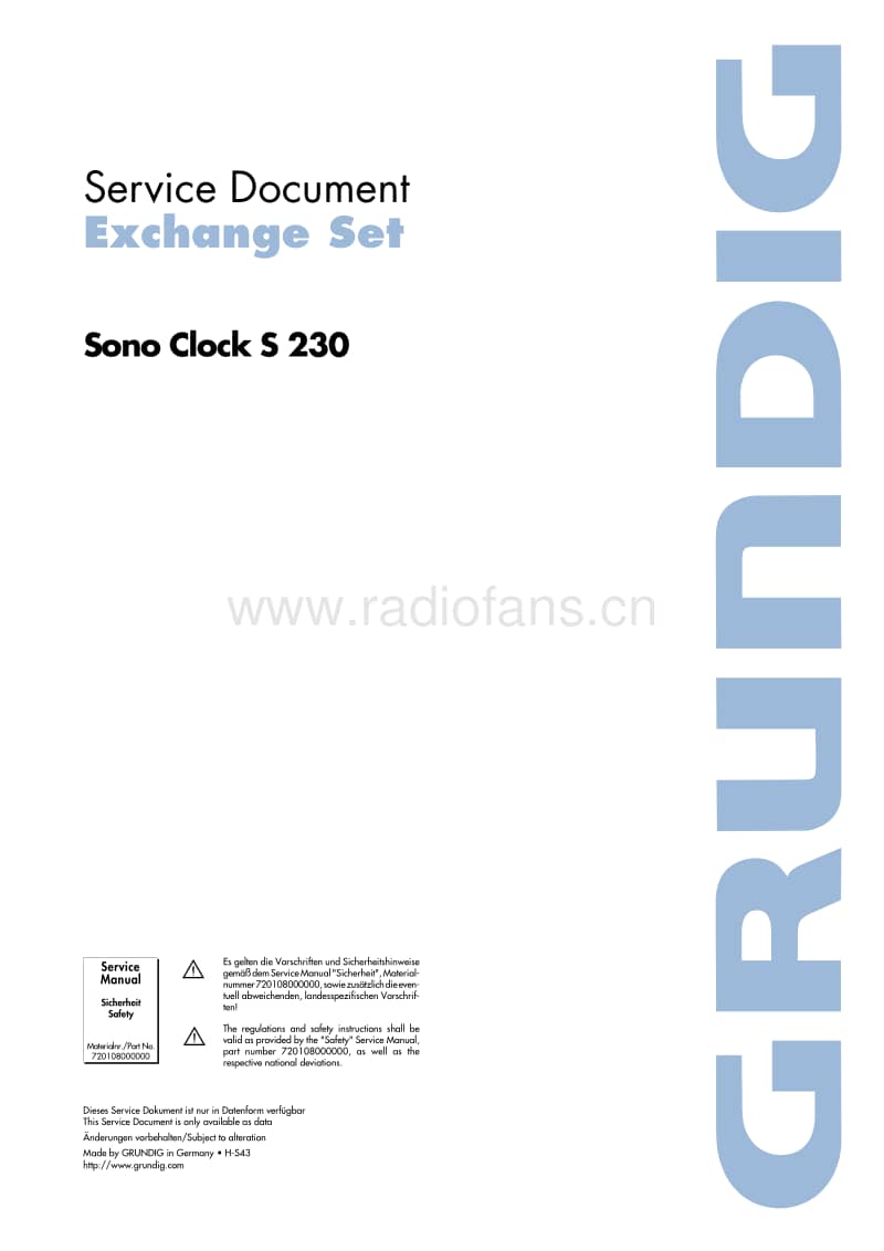 Grundig-Sonoclock-S-230-Service-Manual电路原理图.pdf_第1页