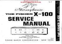 Fisher-X-100-Service-Manual电路原理图.pdf