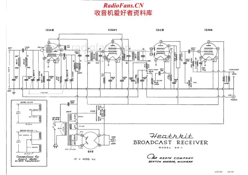 Heathkit-BR-1-Schematic电路原理图.pdf_第1页