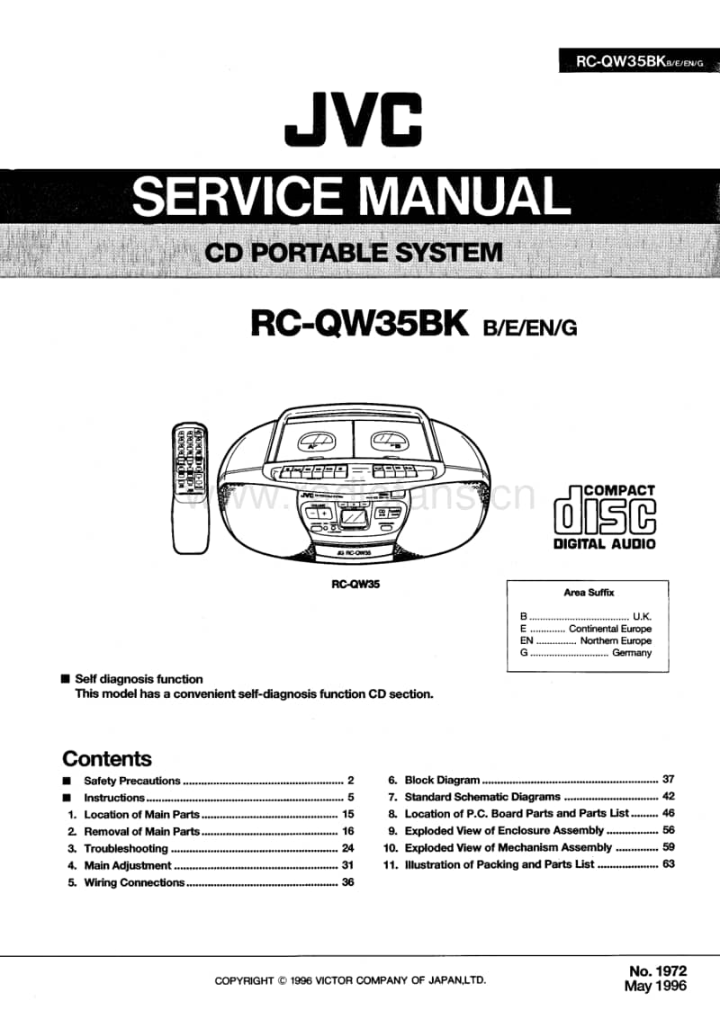 Jvc-RCQW-35-BK-Service-Manual电路原理图.pdf_第1页