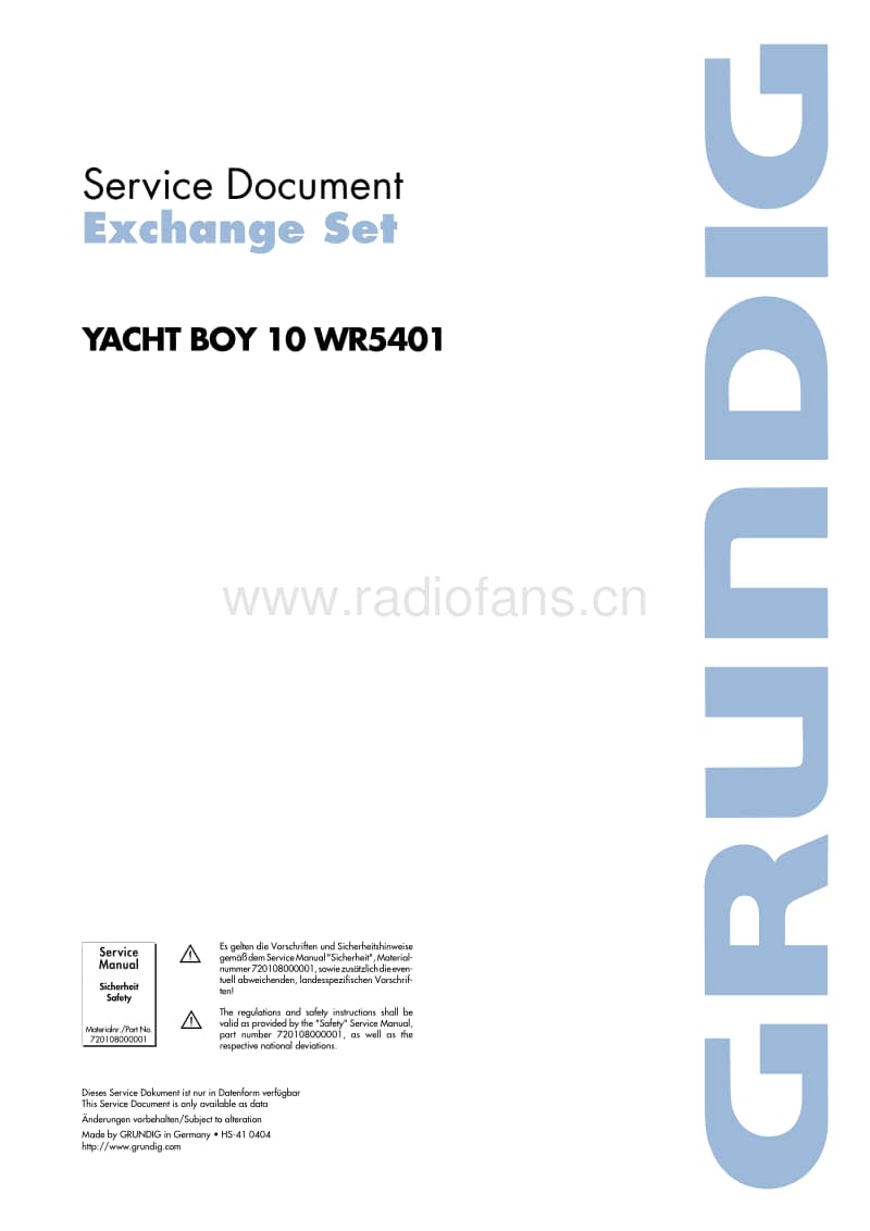 Grundig-Yacht-Boy-10-WR-5401-Service-Manual电路原理图.pdf_第1页