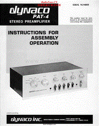 Dynaco-PAT-4-Service-Manual电路原理图.pdf