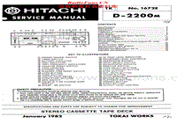 Hitachi-D-2200-M-Service-Manual电路原理图.pdf