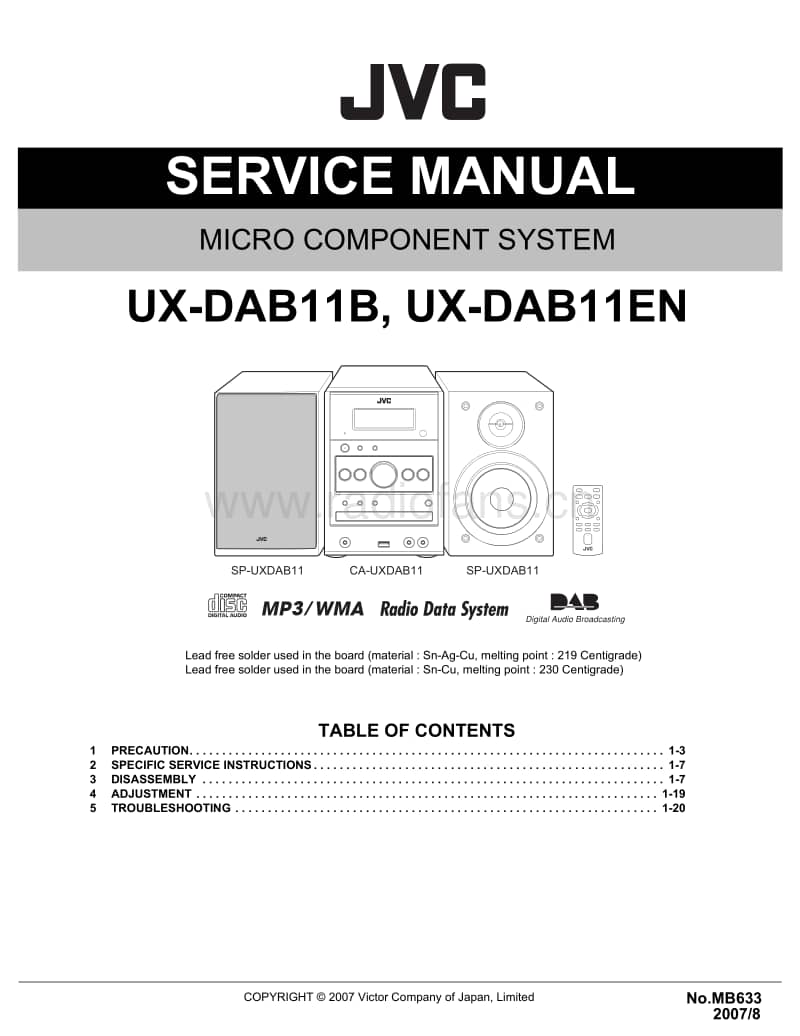 Jvc-UXDAB-11-B-Service-Manual电路原理图.pdf_第1页