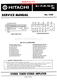 Hitachi-FT-M1-Service-Manual电路原理图.pdf