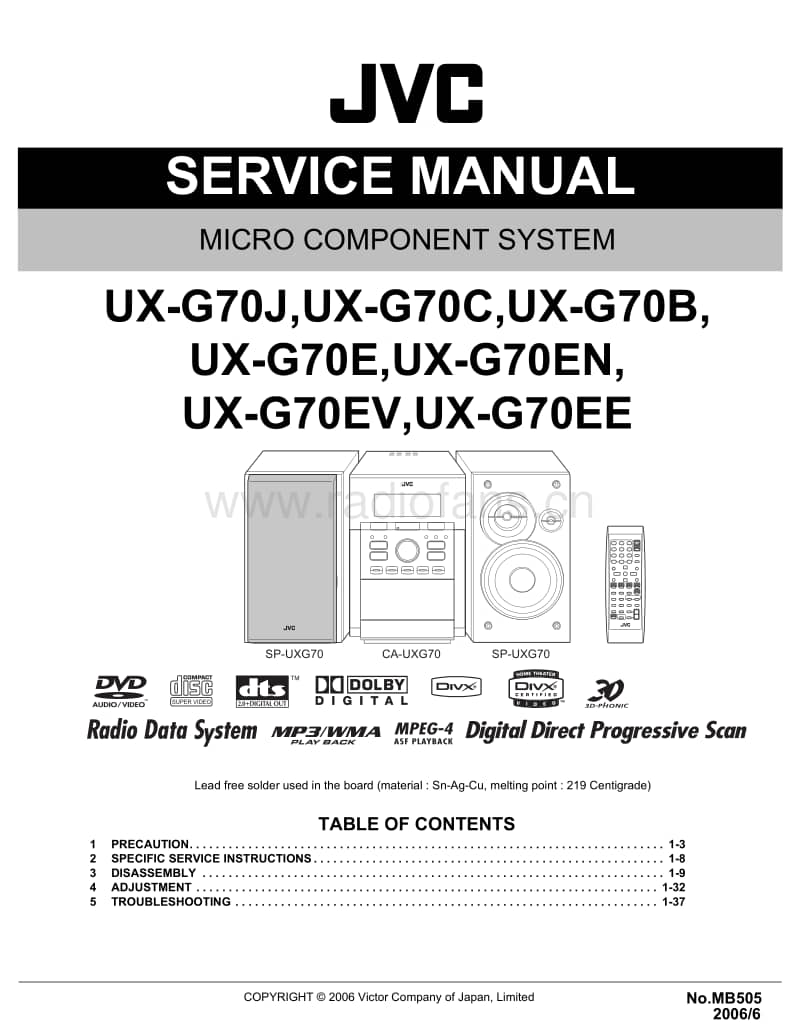 Jvc-UXG-70-Service-Manual电路原理图.pdf_第1页
