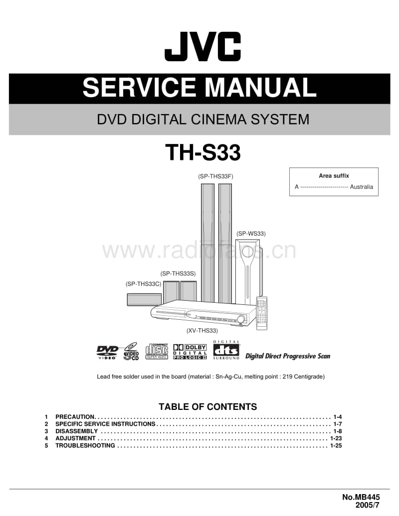 Jvc-THS-33-Service-Manual电路原理图.pdf_第1页