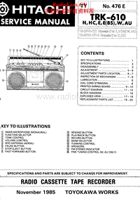 Hitachi-TRK-610-Service-Manual电路原理图.pdf