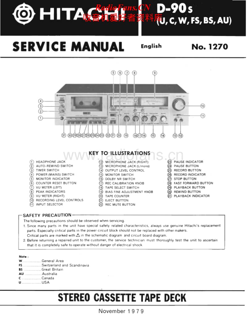 Hitachi-D-90-S-Service-Manual电路原理图.pdf_第1页