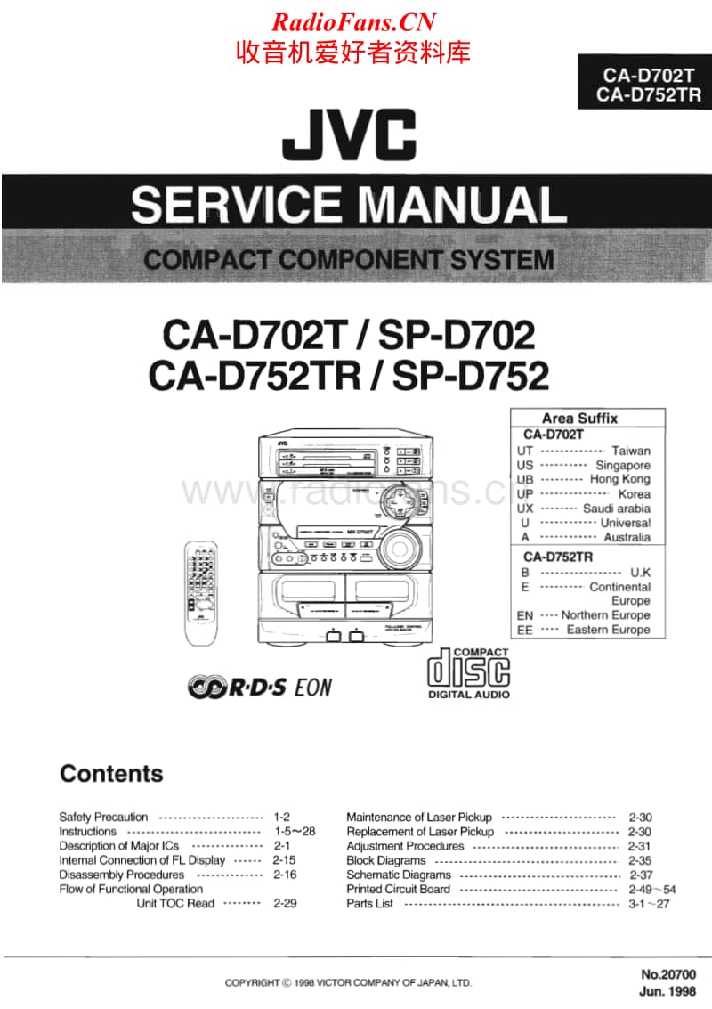Jvc-CAD-752-TR-Service-Manual电路原理图.pdf_第1页