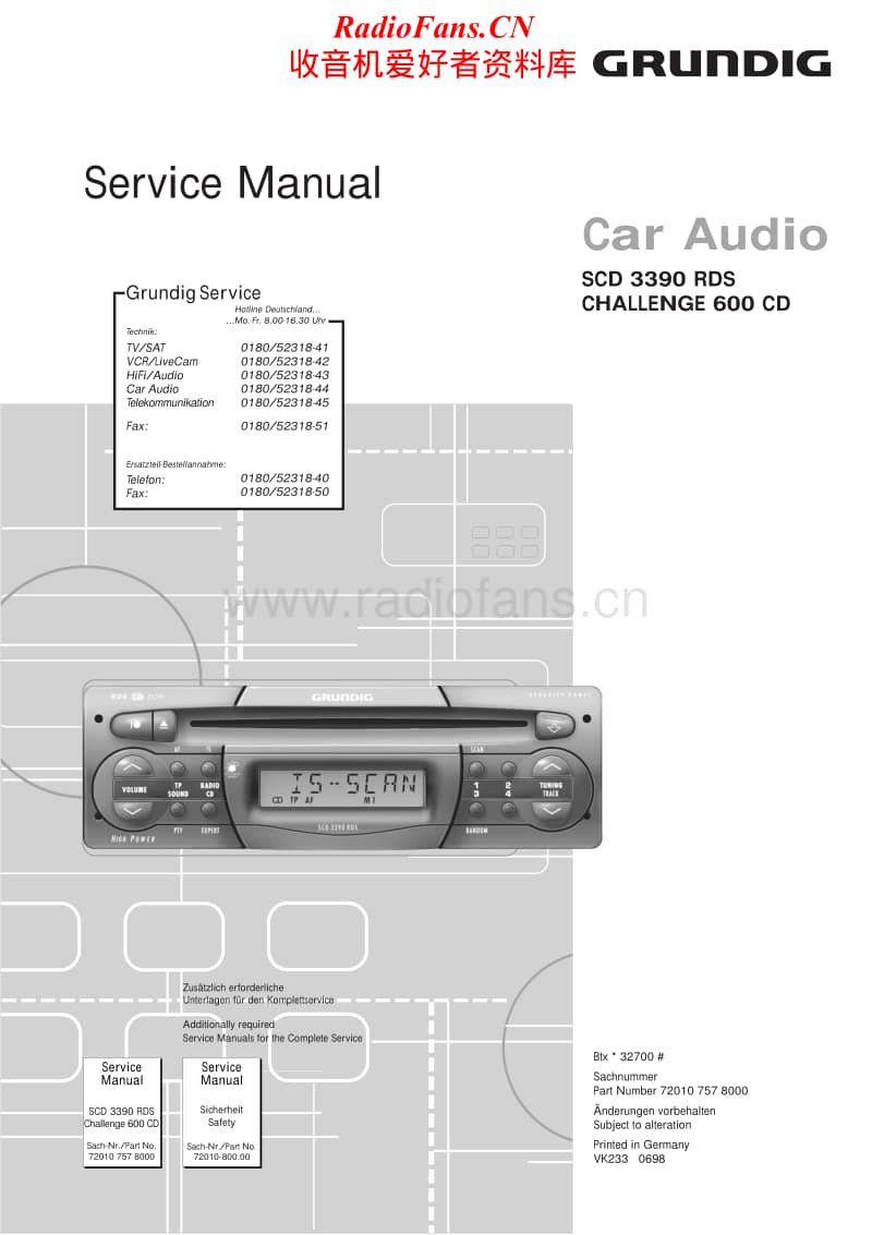 Grundig-CHALLENGE-600-CD-Service-Manual电路原理图.pdf_第1页