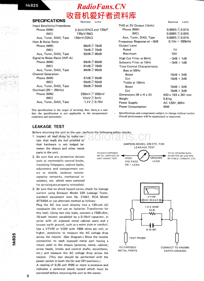 Harman-Kardon-HK-825-Service-Manual电路原理图.pdf_第2页
