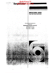 Bang-Olufsen-Beocord_2000_C-Service-Manual电路原理图.pdf